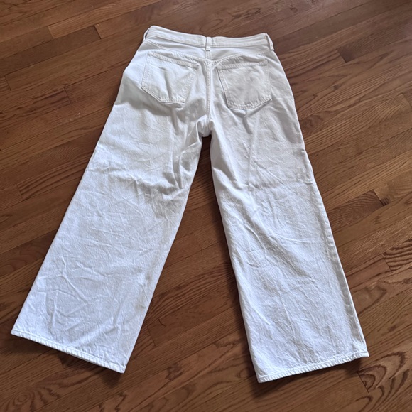 Abercrombie White Wide-Leg Jean - Picture 9 of 10